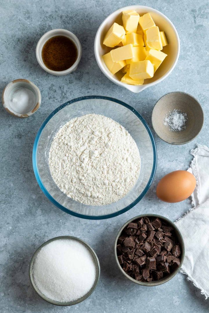 ingredients weighed out in individual bowls