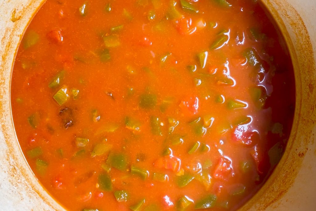 The thickened Mexican chilli.
