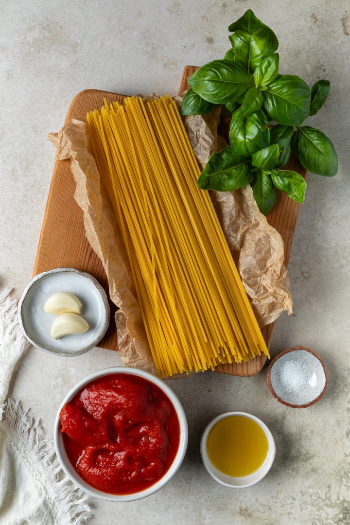 Ingredients needed to make the recipe measured out.