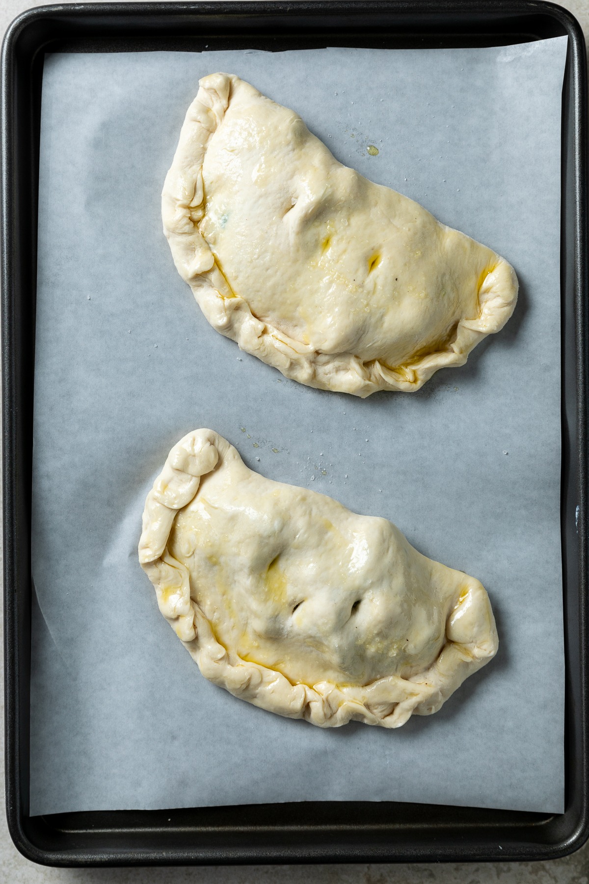 Silverbeet Calzone (Swiss Chard Calzone) - Mrs Jones's Kitchen